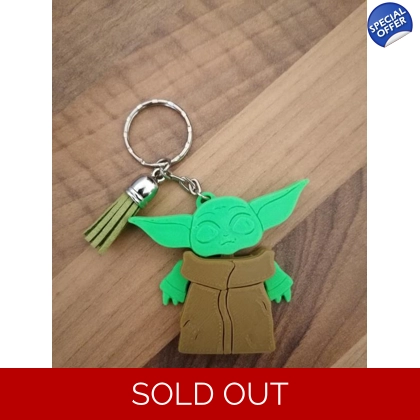 Star Wars Grogu/Baby Yoda Articulated Flexi 3D Printed Keyring